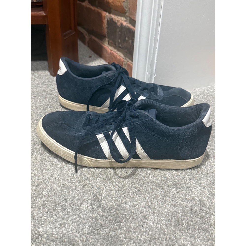 Adidas Neo VL Court Navy Blue Suede Sneakers Womens Size 8